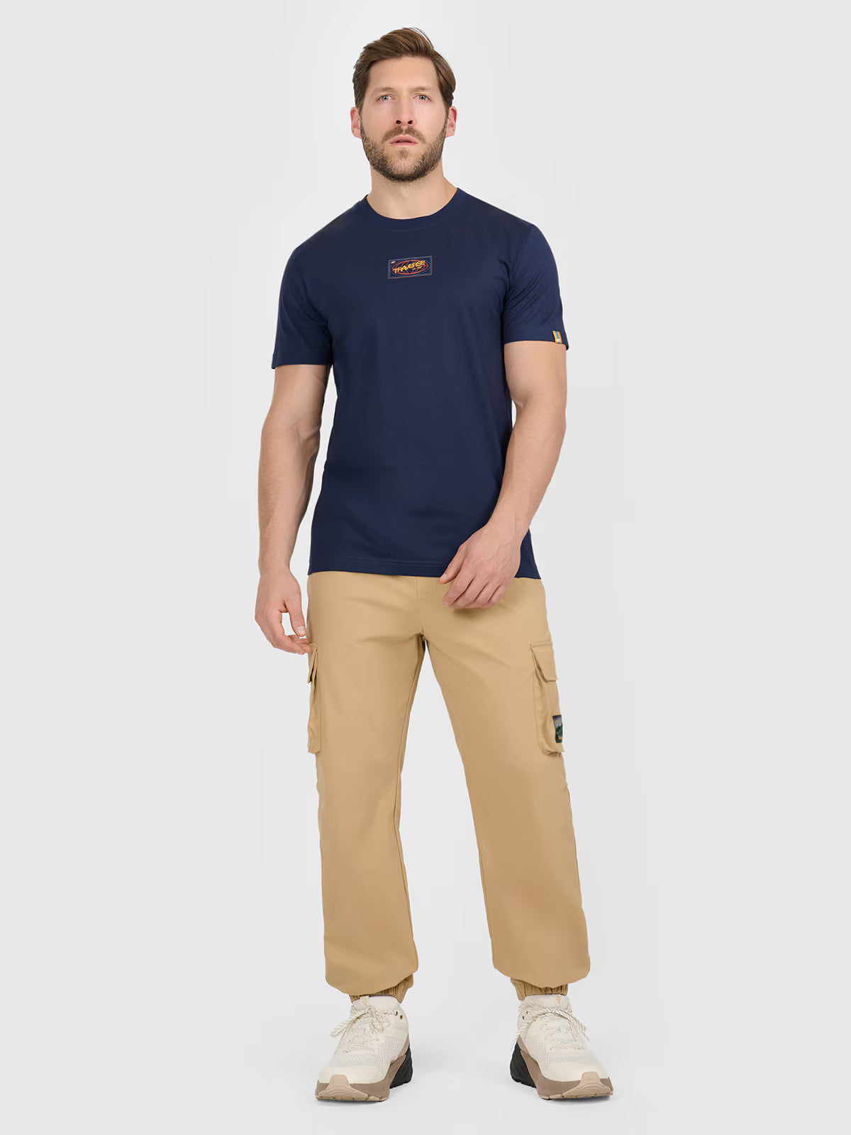 T-shirt regular z nadrukiem męski