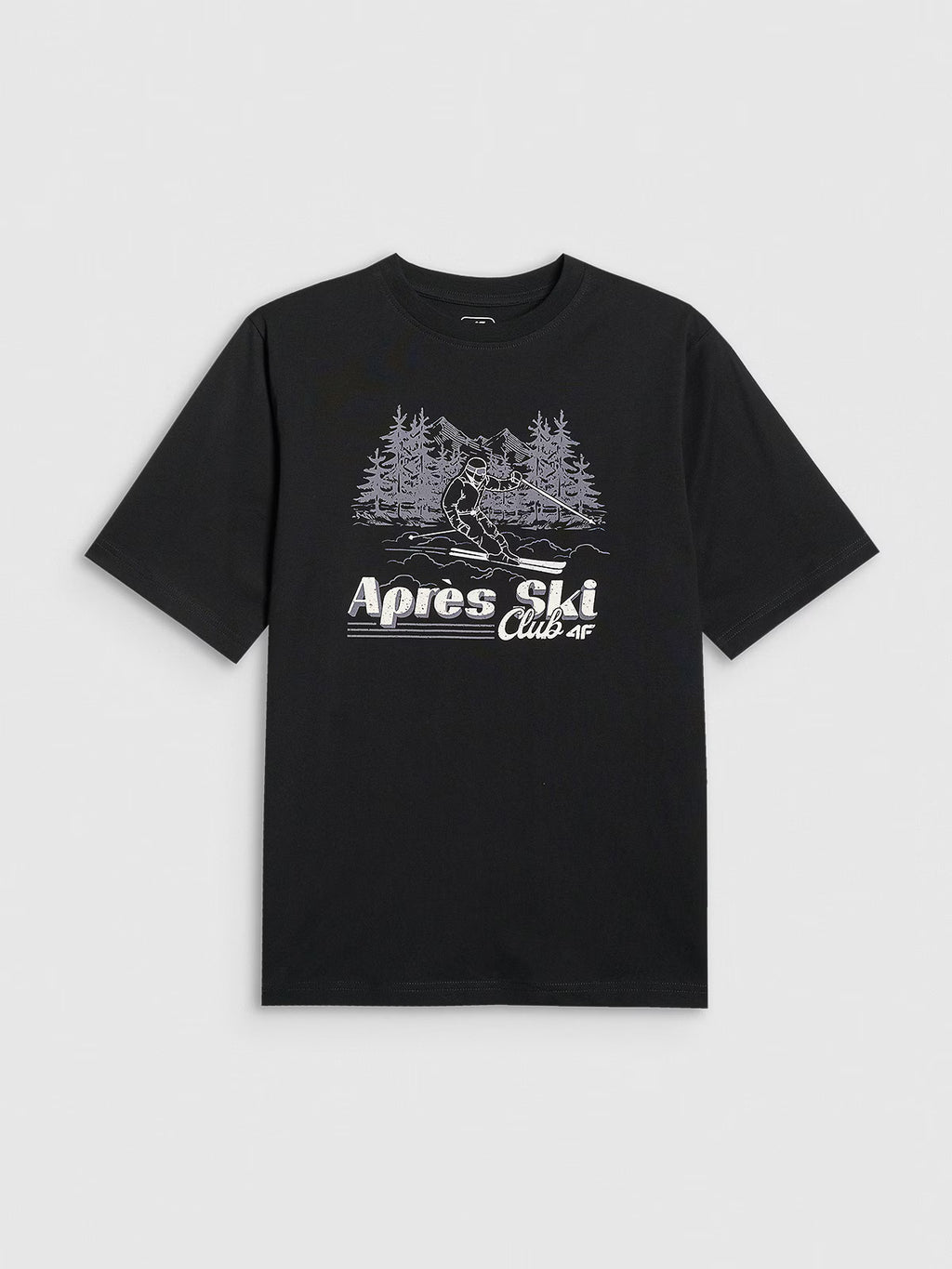 T-shirt loose z nadrukiem chłopięcy