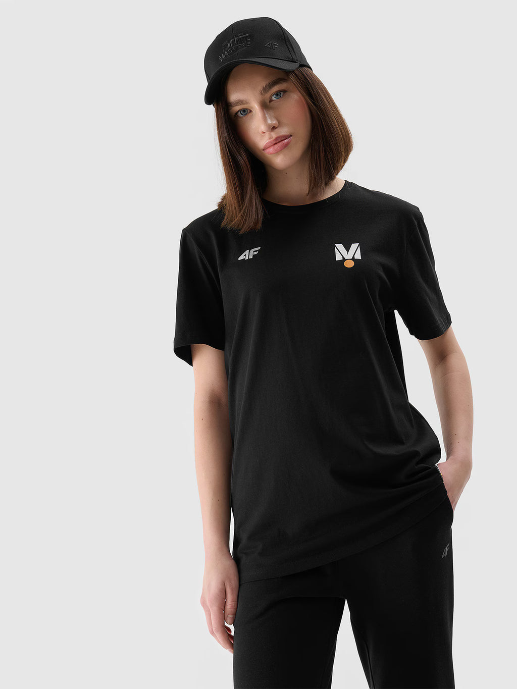 T-shirt regular z nadrukiem uniseks 4F x Drift Masters