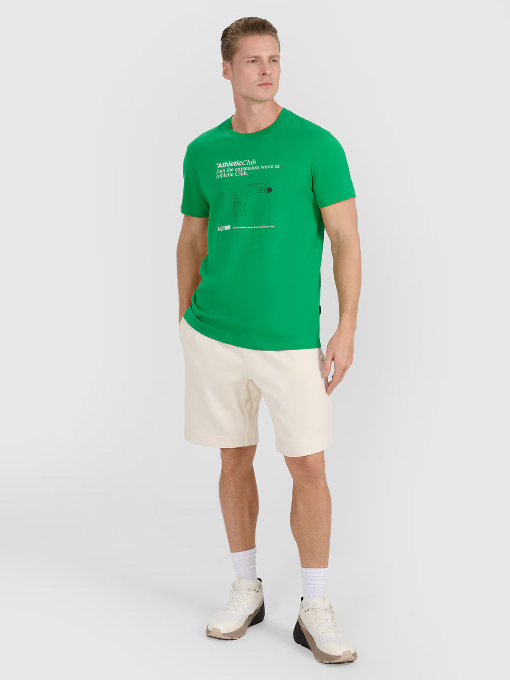 T-shirt regular z nadrukiem męski