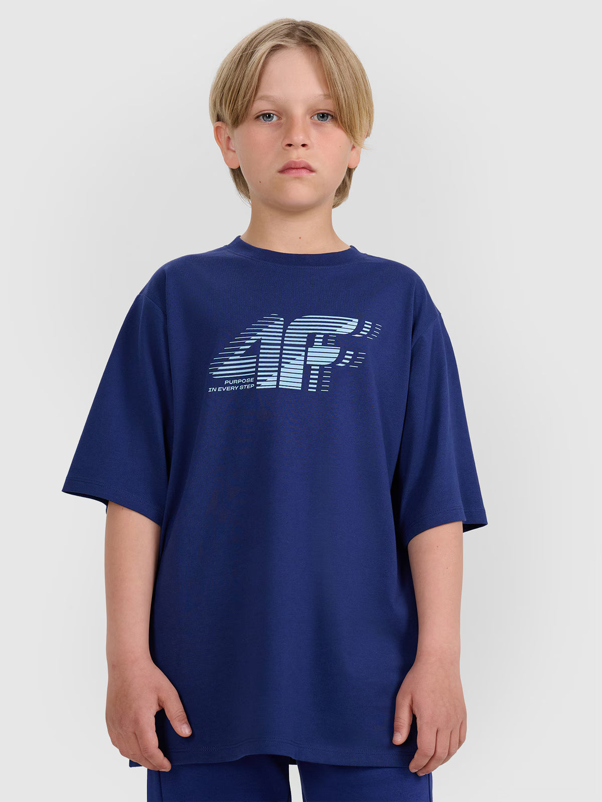 T-shirt oversize z nadrukiem chłopięcy