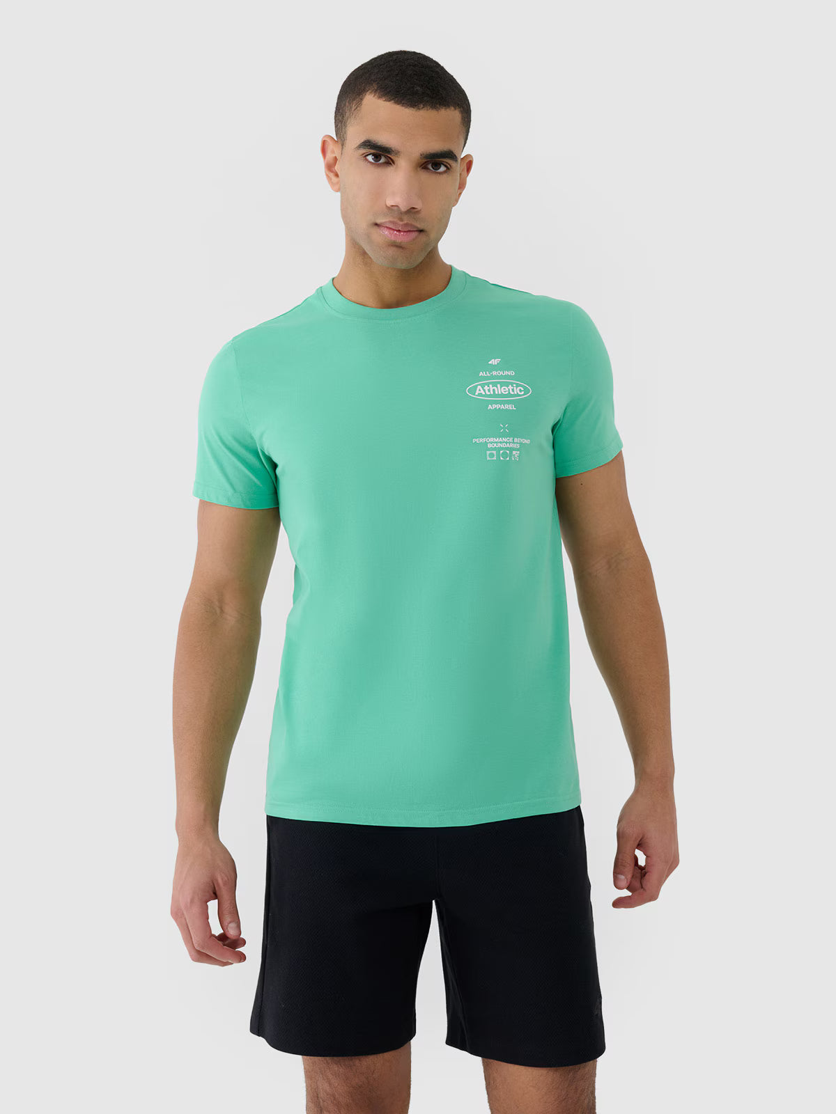 T-shirt regular z nadrukiem męski