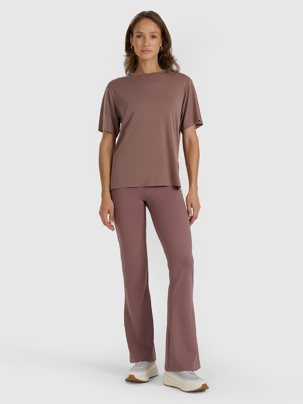 T-shirt oversize z modalem damski