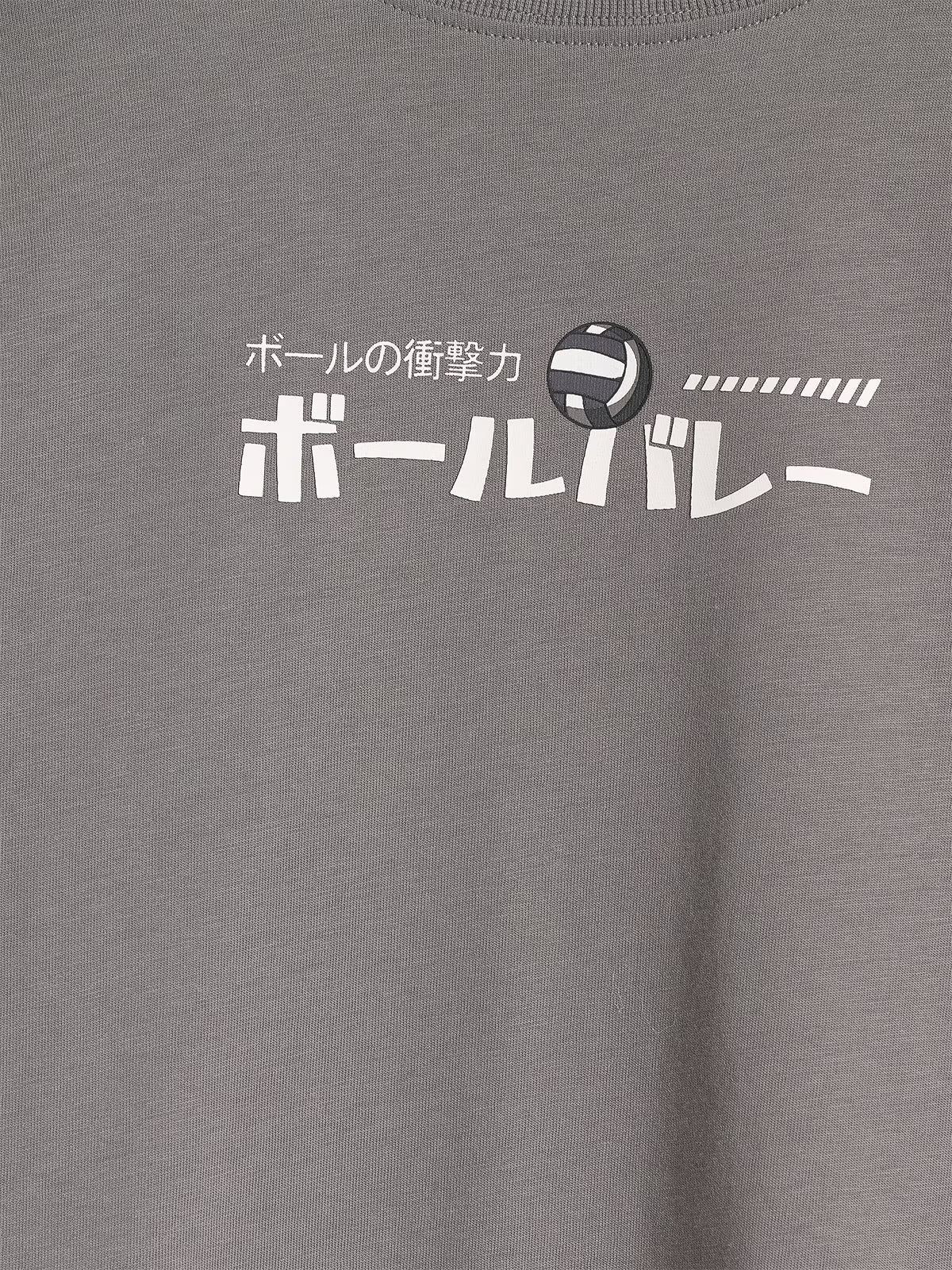 T-shirt oversize z nadrukiem chłopięcy