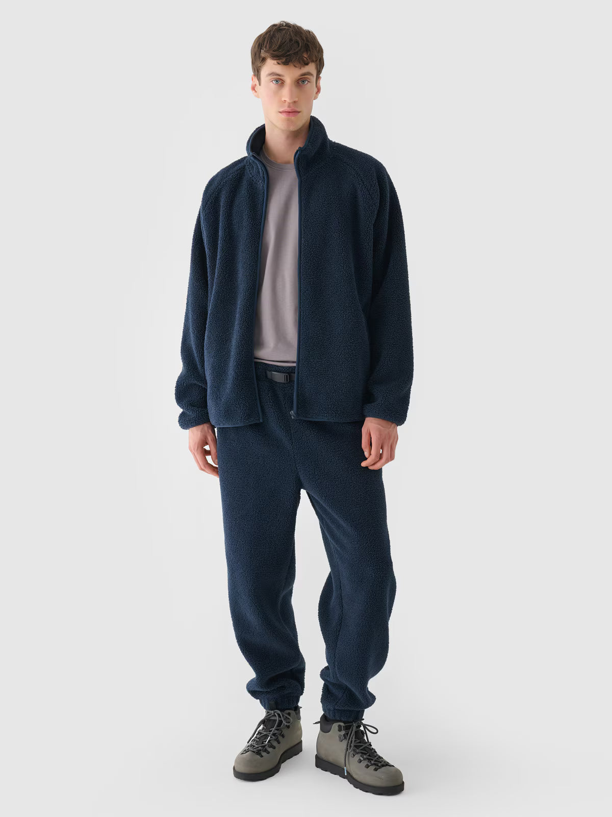 Spodnie sherpa joggery męskie Outhorn