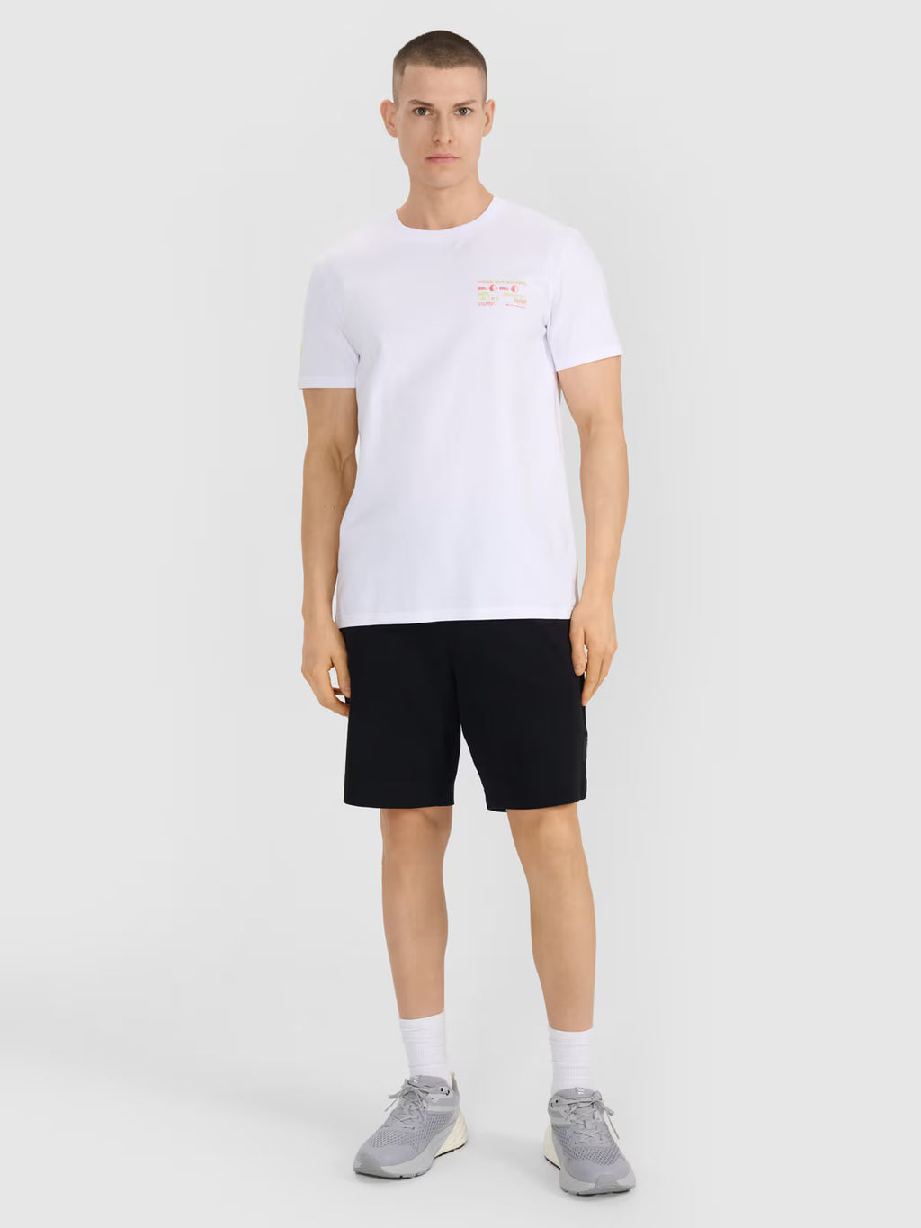 T-shirt regular z nadrukiem męski