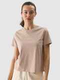 T-shirt regular z nadrukiem damski