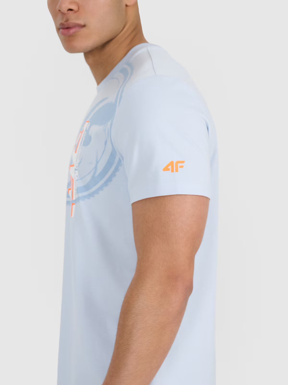 T-shirt regular z nadrukiem męski