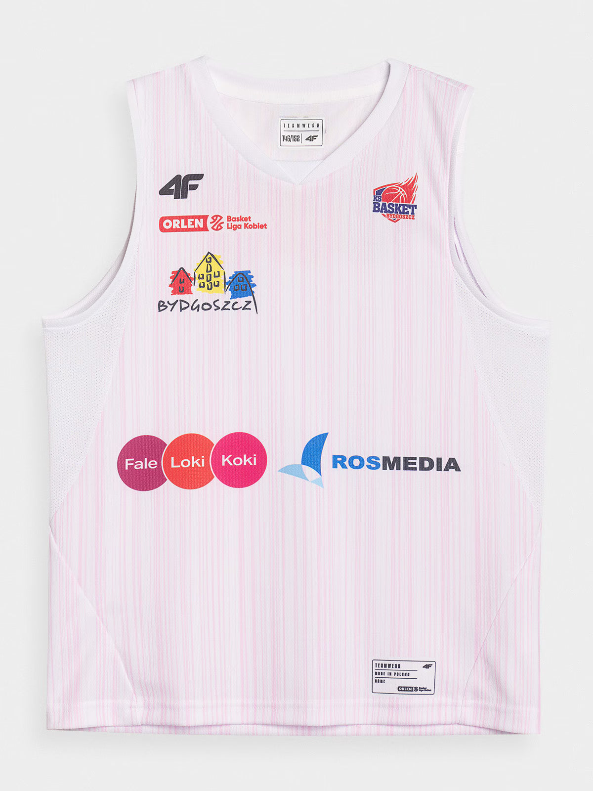 Koszulka meczowa replika domowa z sezonu 2024/25 dziecięca 4F x KS Basket 25 Bydgoszcz