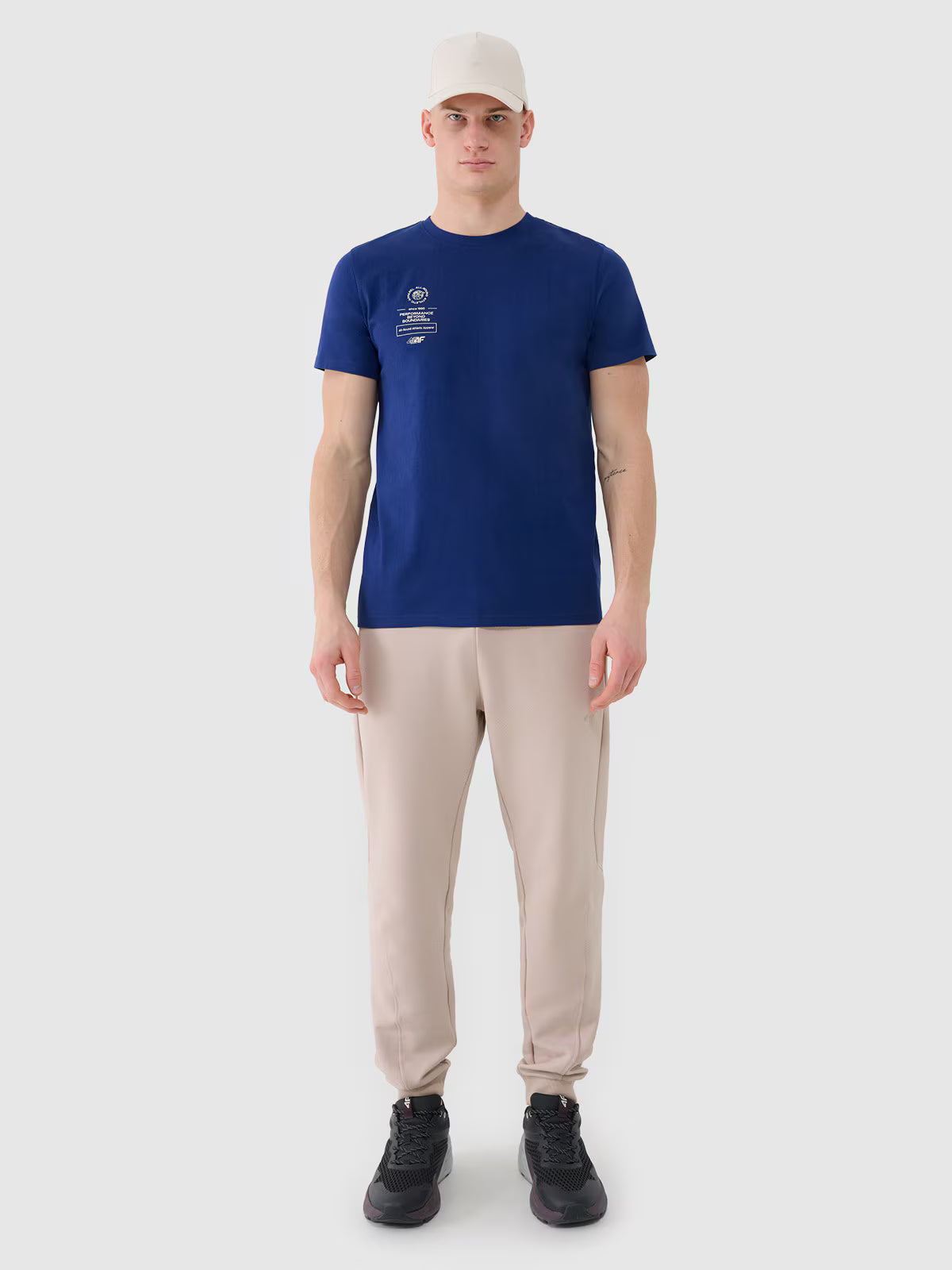 T-shirt regular z nadrukiem męski