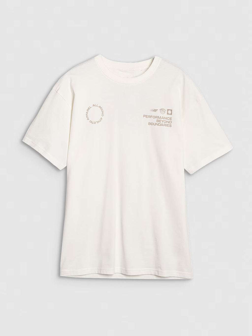 T-shirt oversize z nadrukiem męski