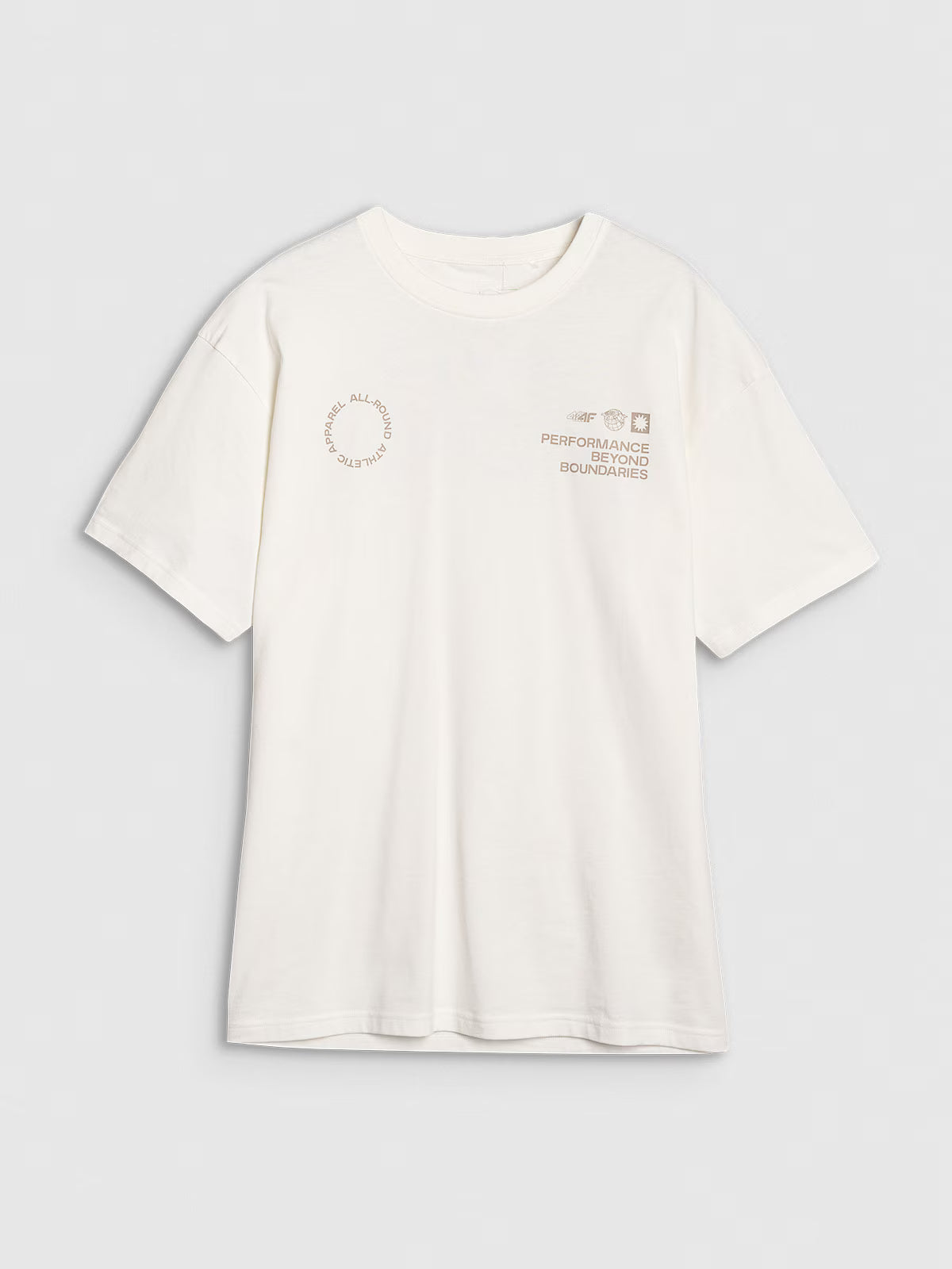 T-shirt oversize z nadrukiem męski