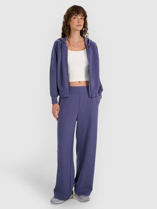 Bluza dresowa rozpinana z modalem damska