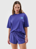 T-shirt oversize z nadrukiem damski