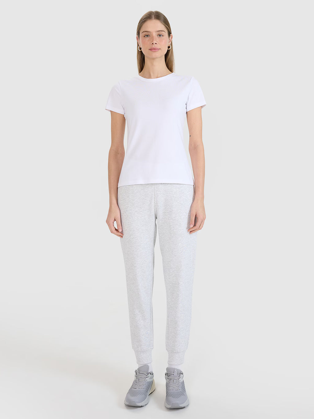 T-shirt slim z nadrukiem damski