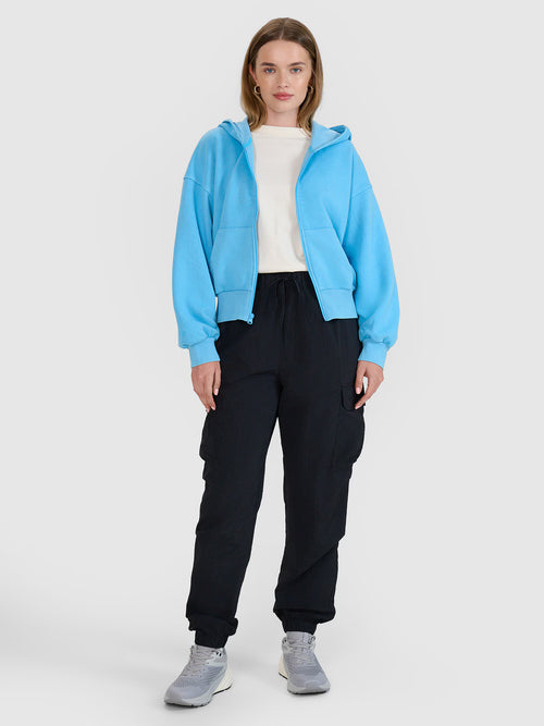 Bluza dresowa rozpinana z kapturem damska