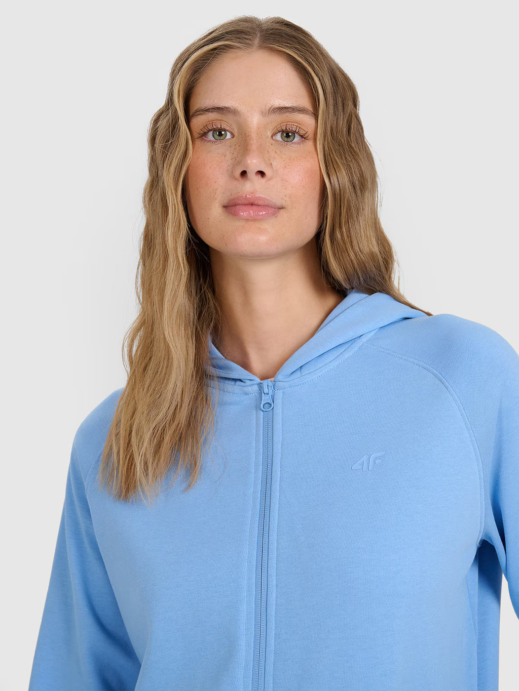 Bluza dresowa rozpinana z kapturem damska