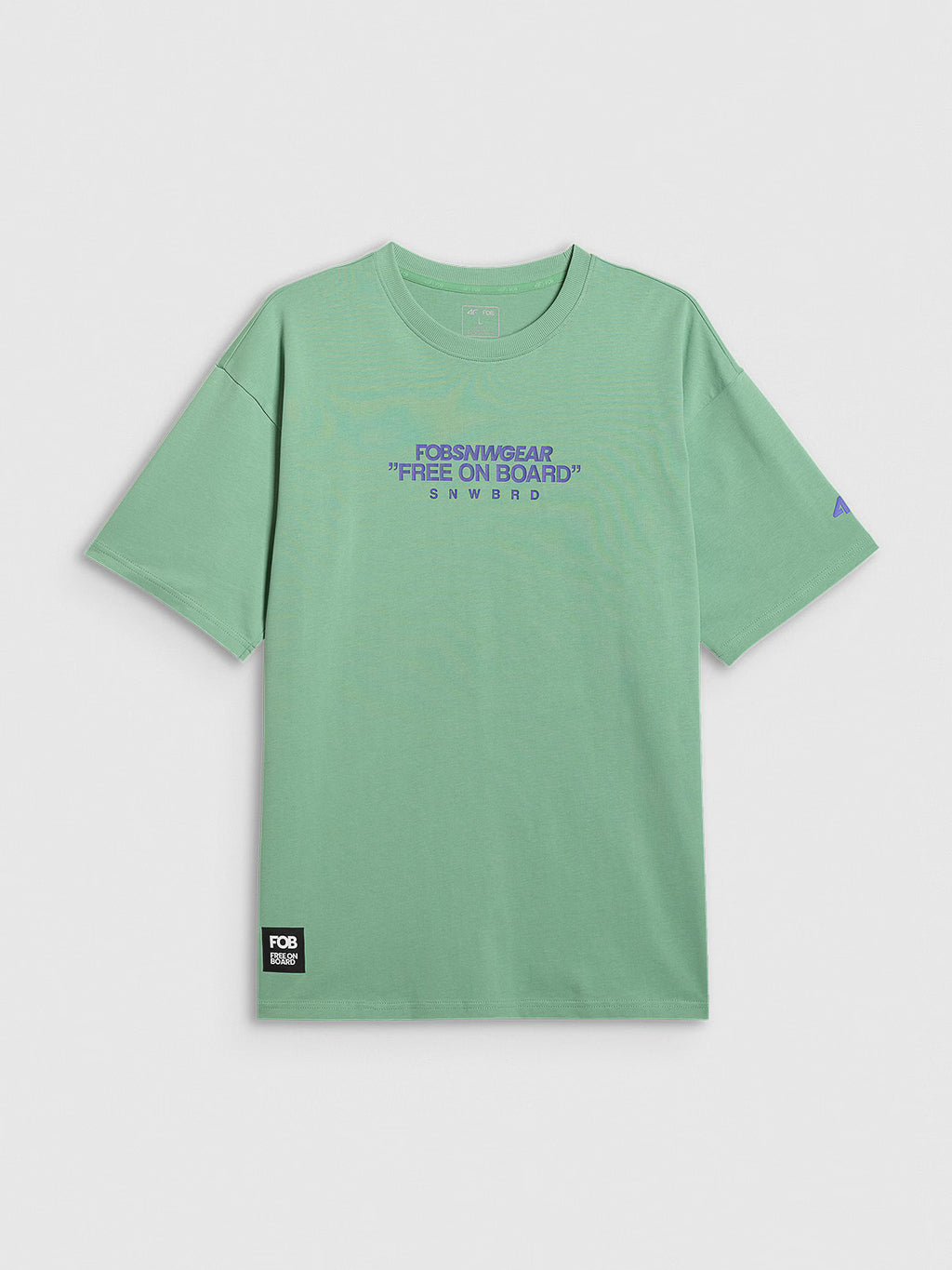 T-shirt loose z nadrukiem męski