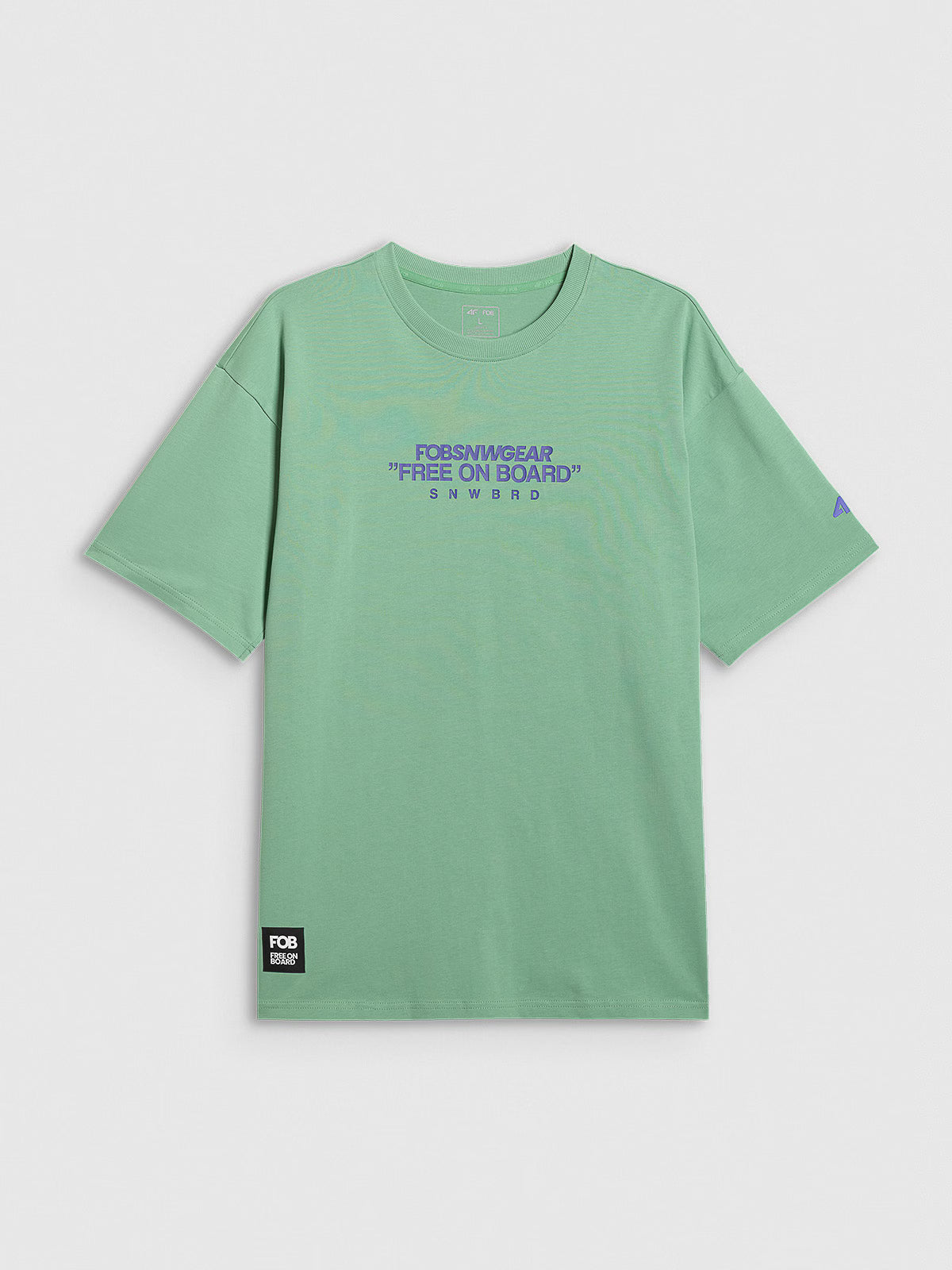 T-shirt loose z nadrukiem męski