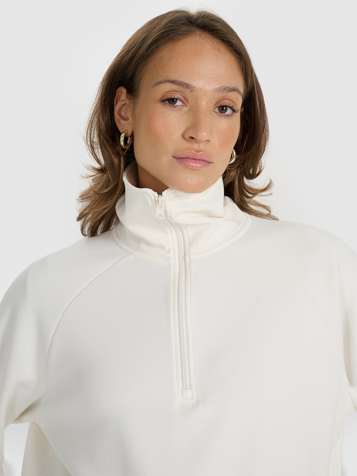 Bluza dresowa nierozpinana z modalem damska