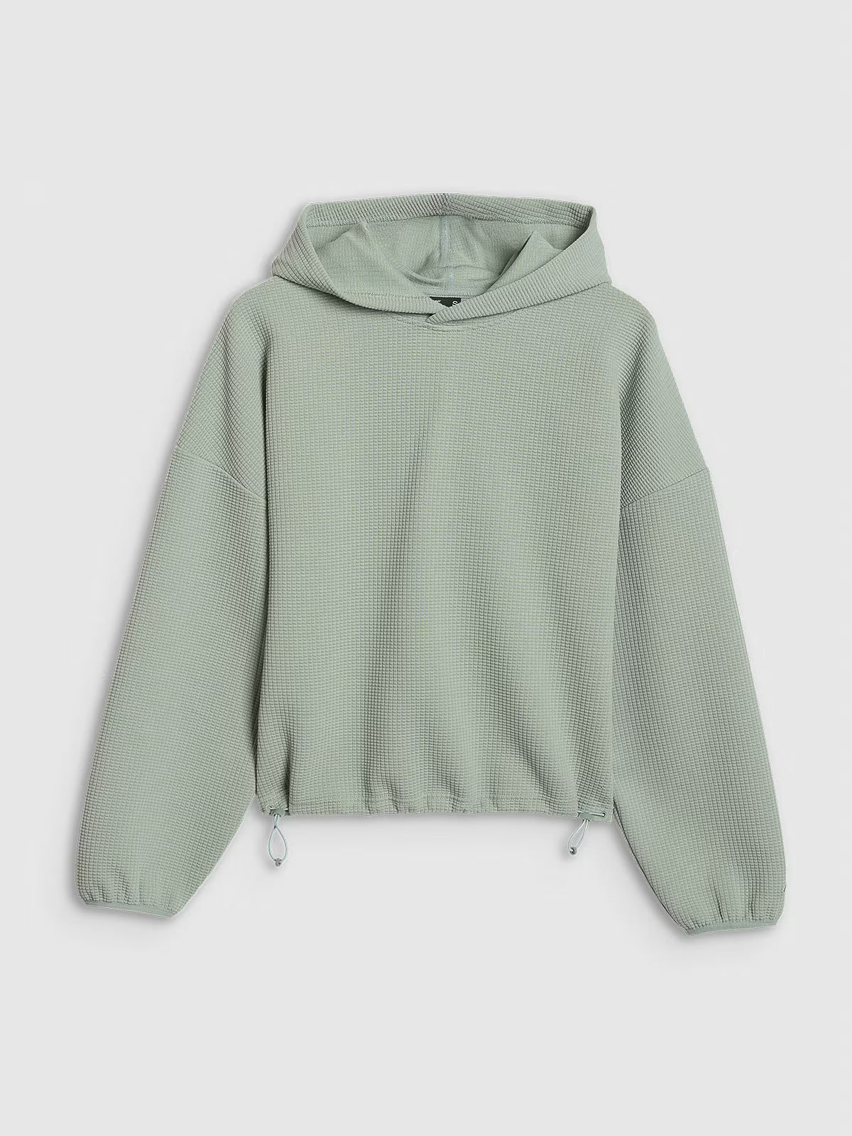 Bluza dresowa z waflowej dzianiny damska