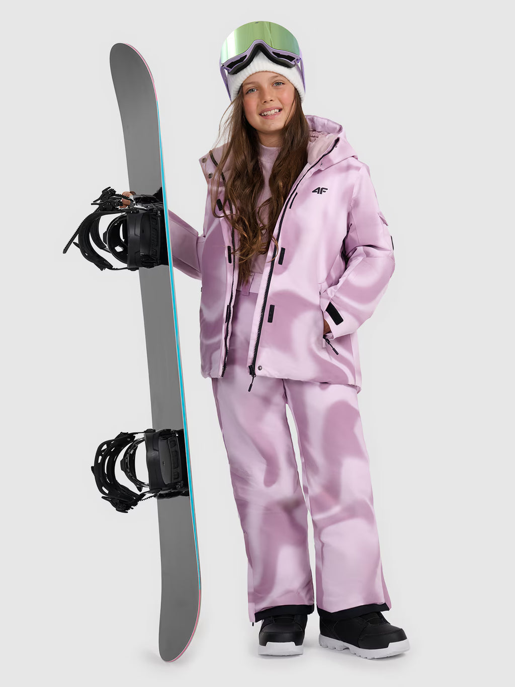 Kurtka snowboardowa membrana 8000 dziewczęca