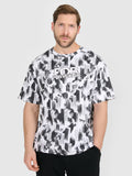 T-shirt oversize z nadrukiem męski