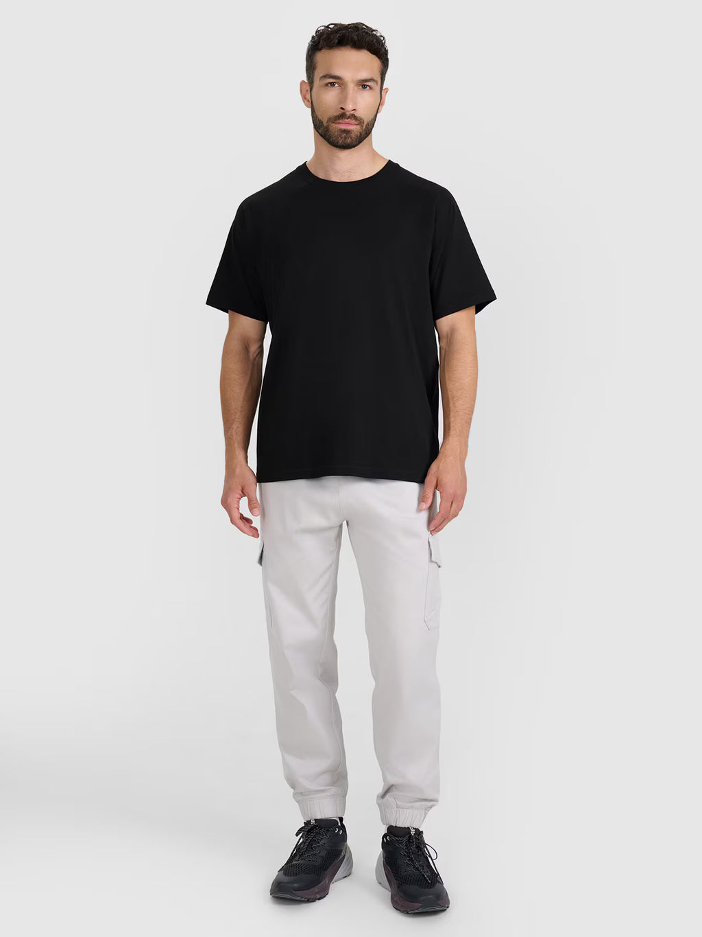 T-shirt oversize gładki męski