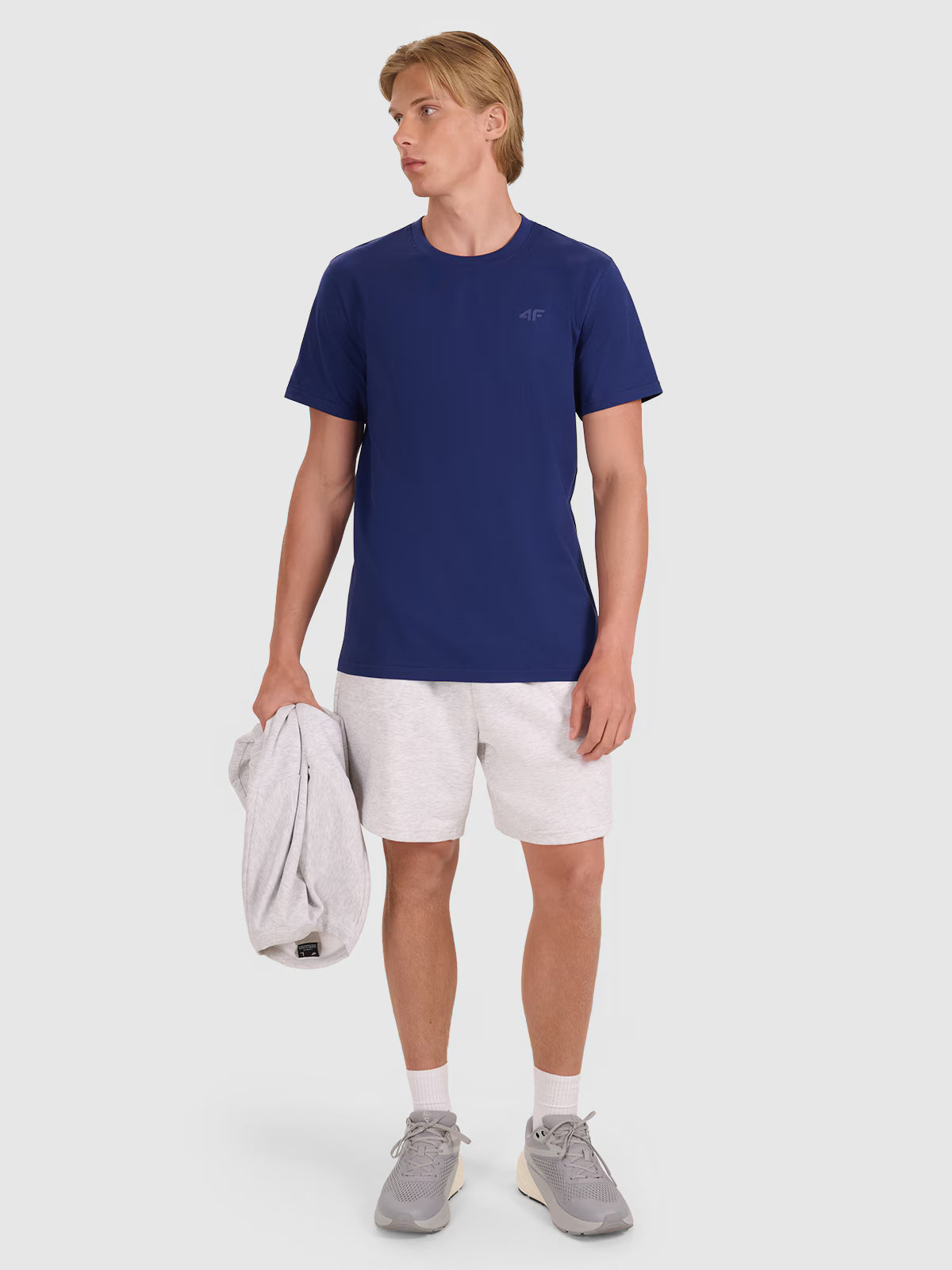 T-shirt regular gładki męski
