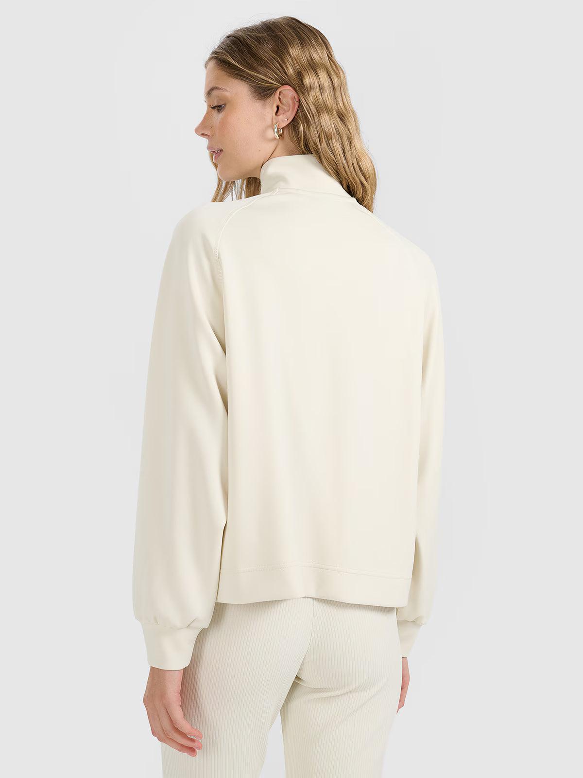 Bluza dresowa nierozpinana z modalem damska