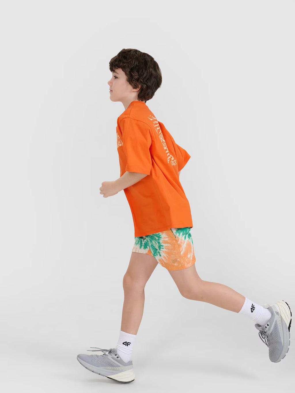 T-shirt oversize z nadrukiem chłopięcy