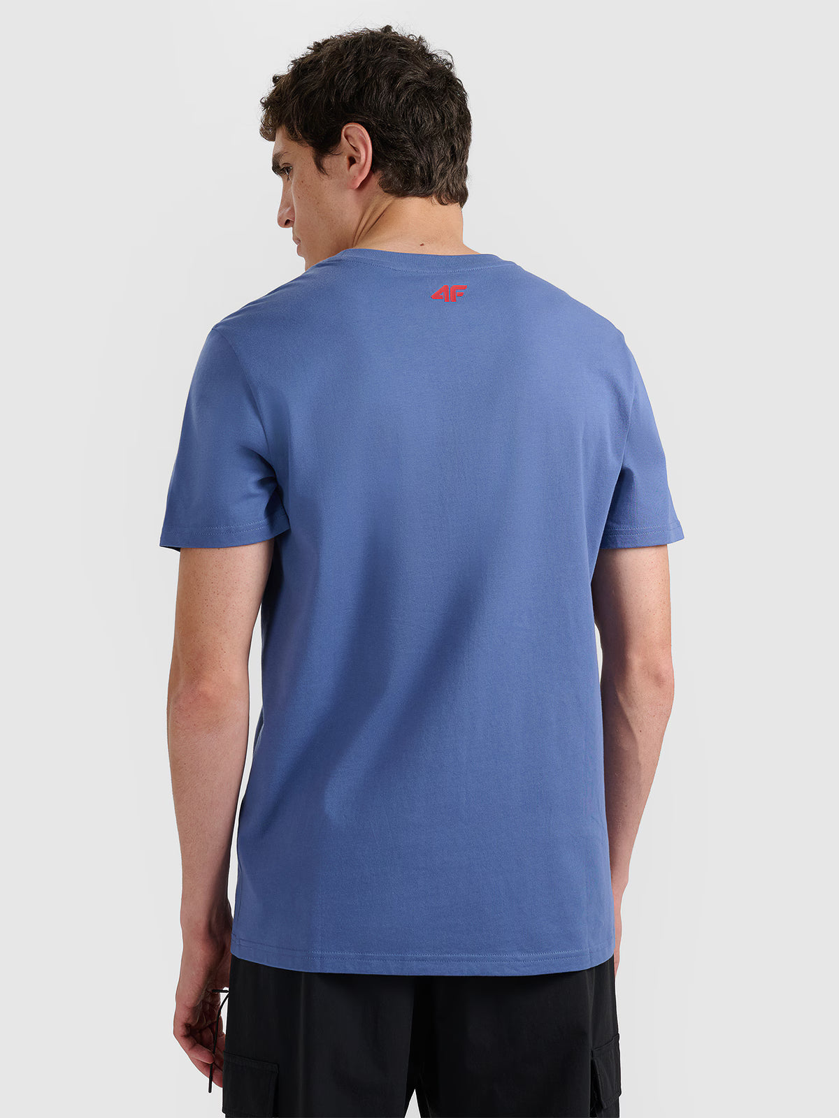 T-shirt regular z nadrukiem męski
