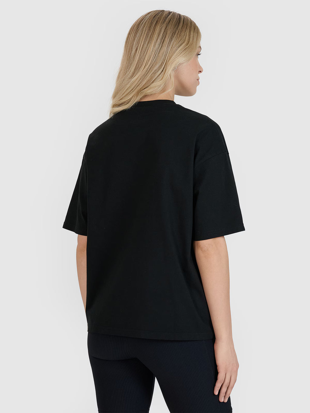 T-shirt oversize z nadrukiem damski