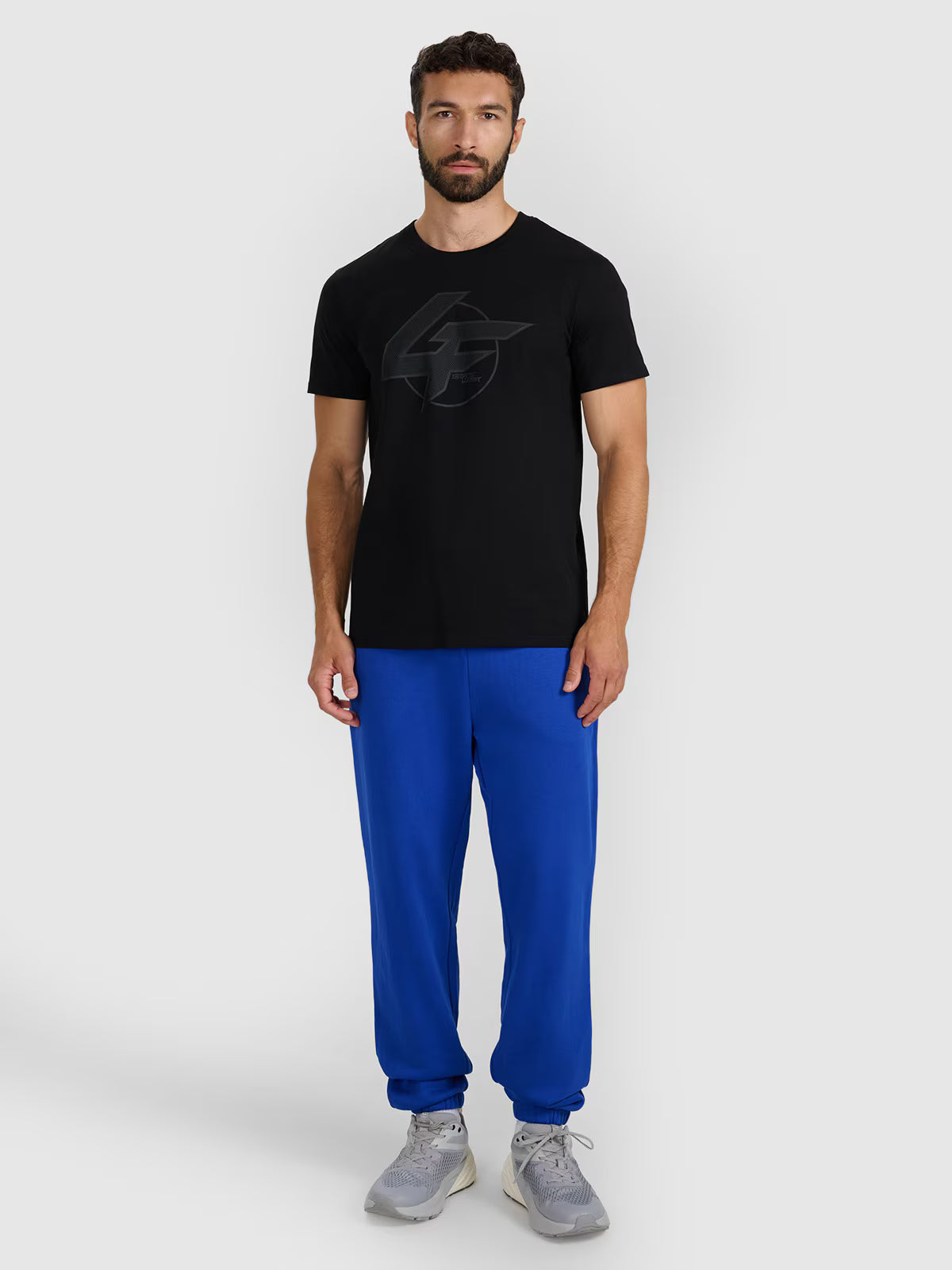 T-shirt regular z nadrukiem męski