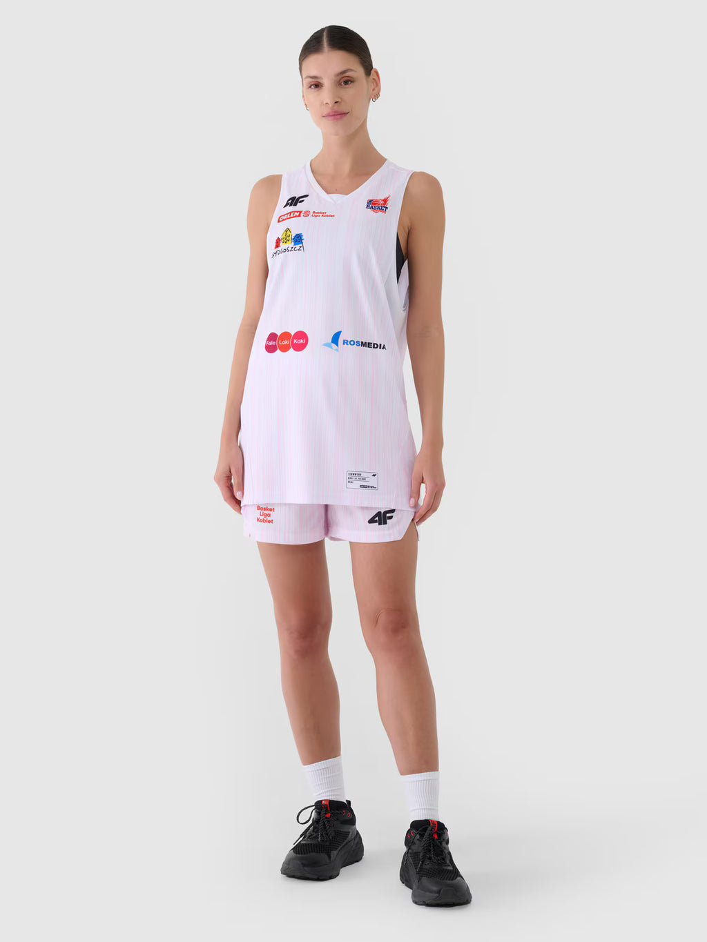 Koszulka meczowa replika wyjazdowa z sezonu 2024/25 damska 4F x KS Basket 25 Bydgoszcz