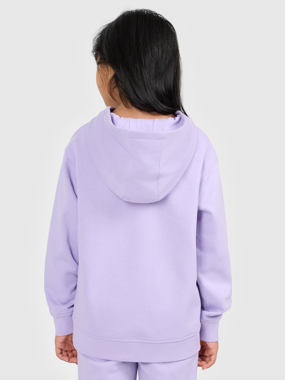 Bluza dresowa regular z kapturem dziewczęca