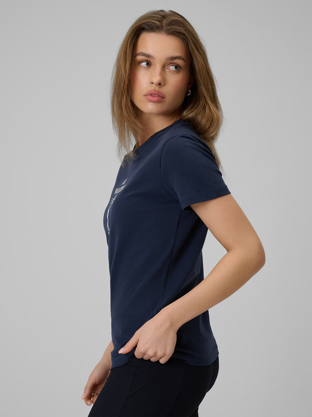 T-shirt regular z nadrukiem damski