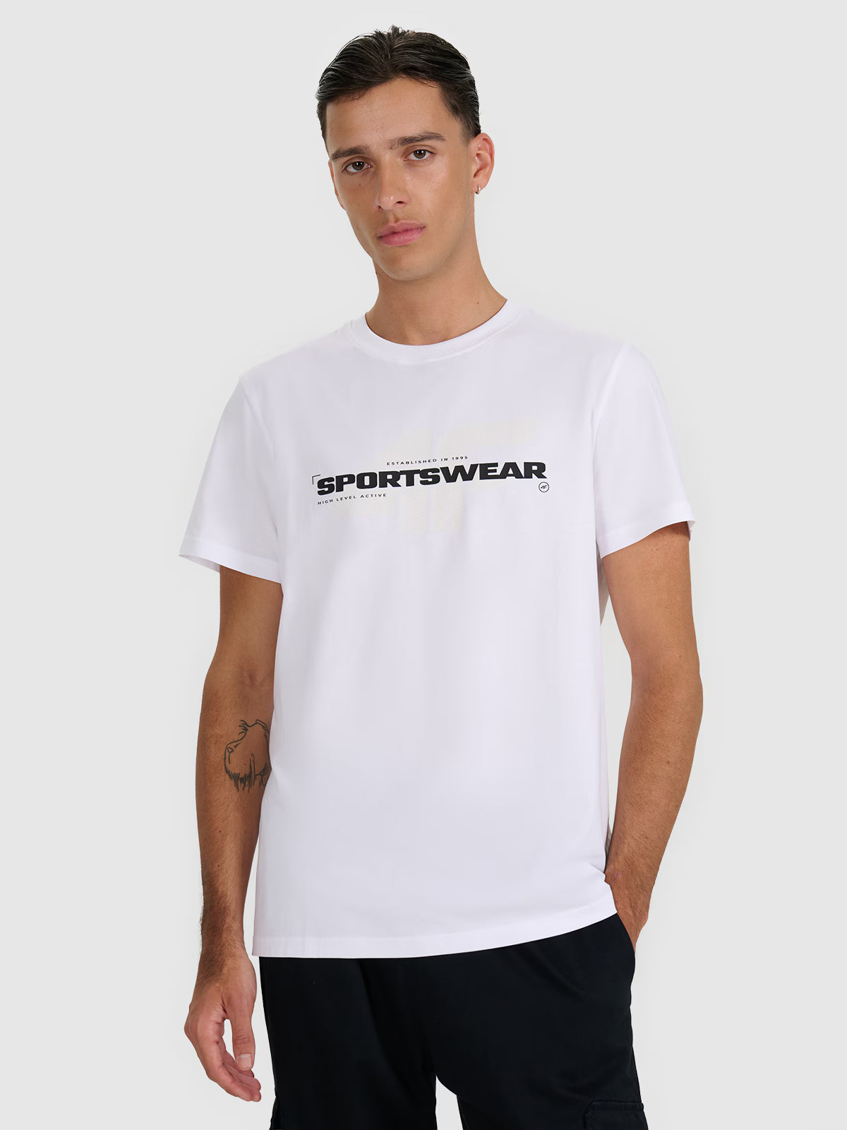 T-shirt regular z nadrukiem męski