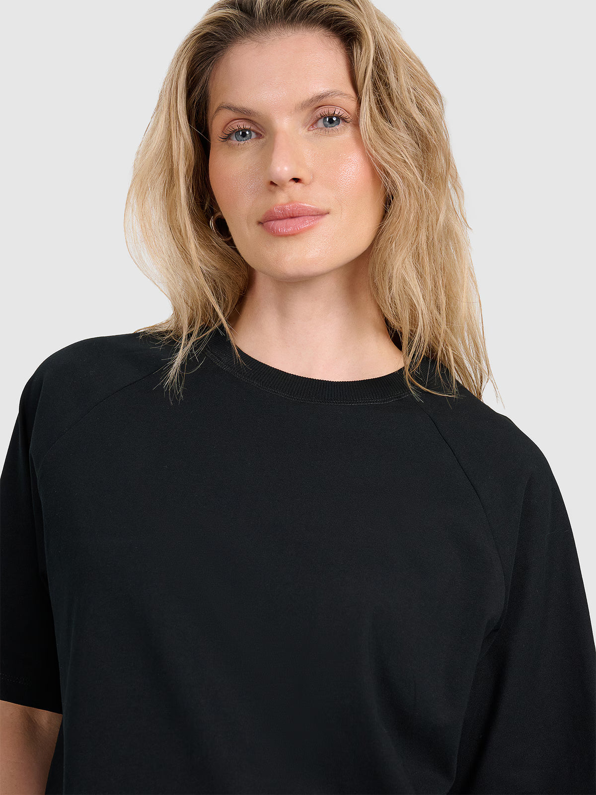 T-shirt oversize gładki damski