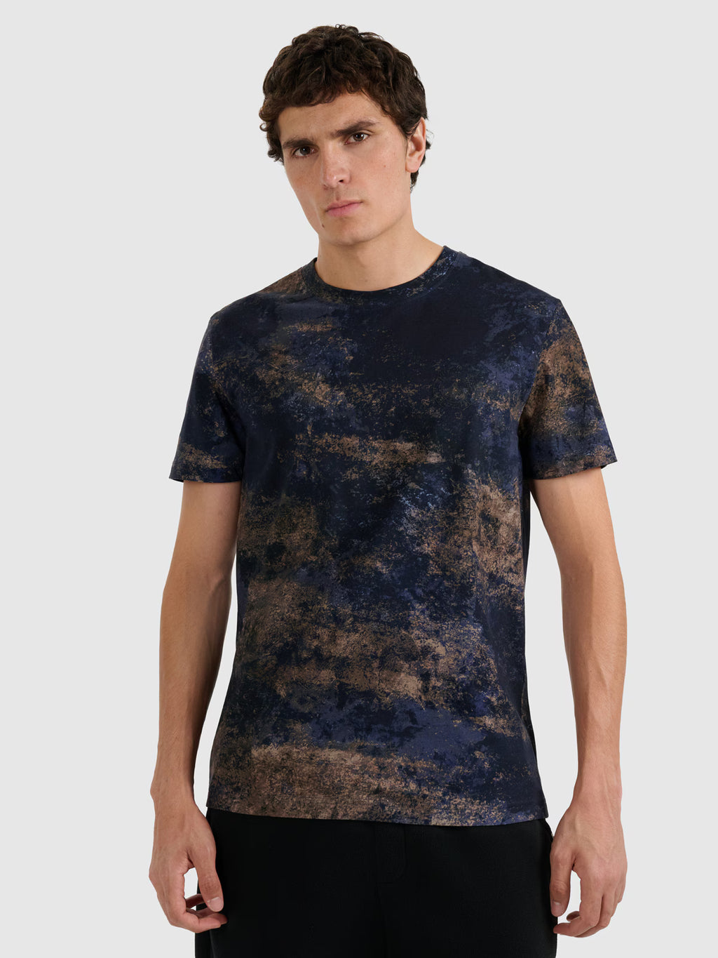 T-shirt regular z nadrukiem męski
