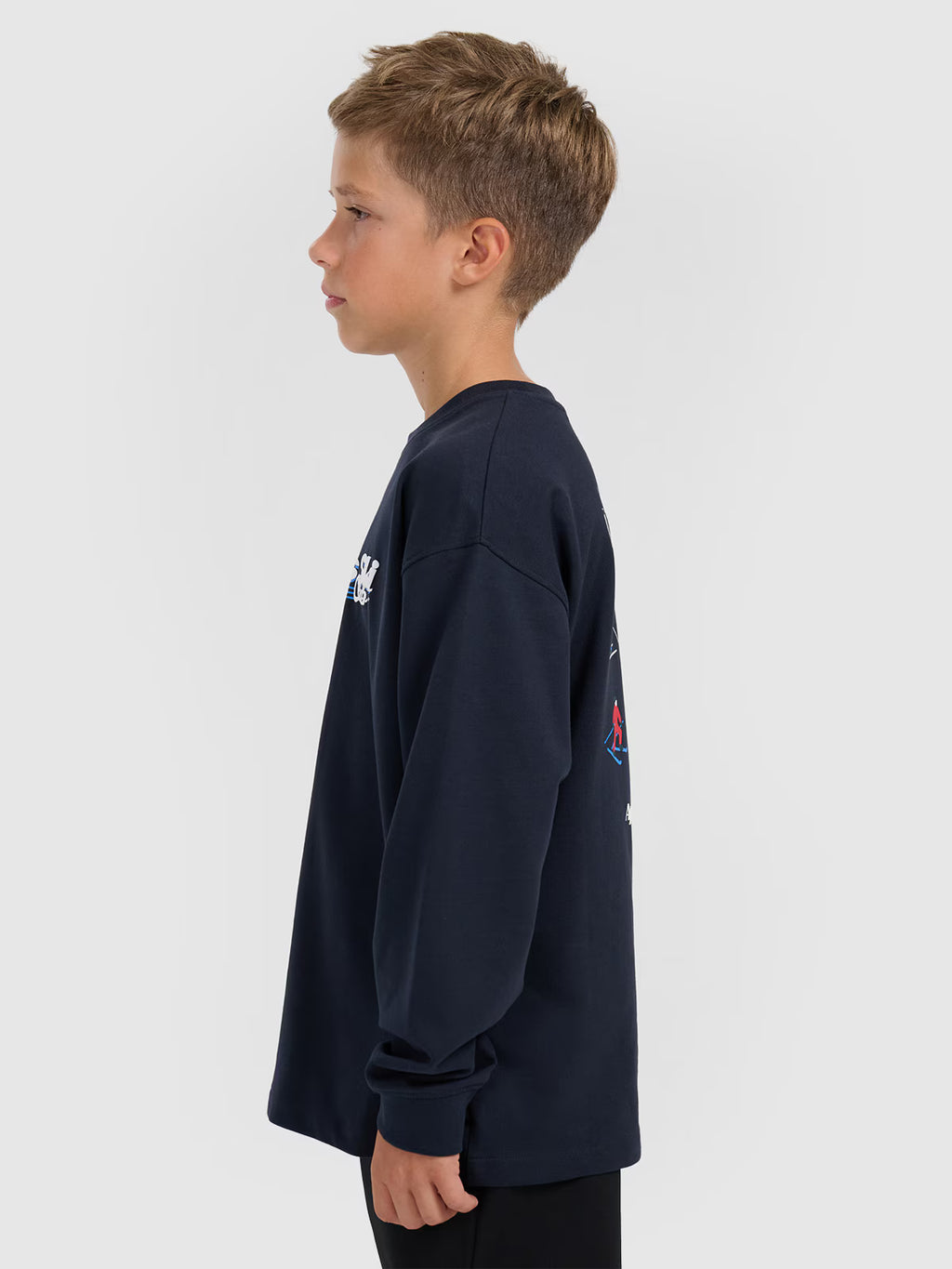 Longsleeve regular z nadrukiem chłopięcy