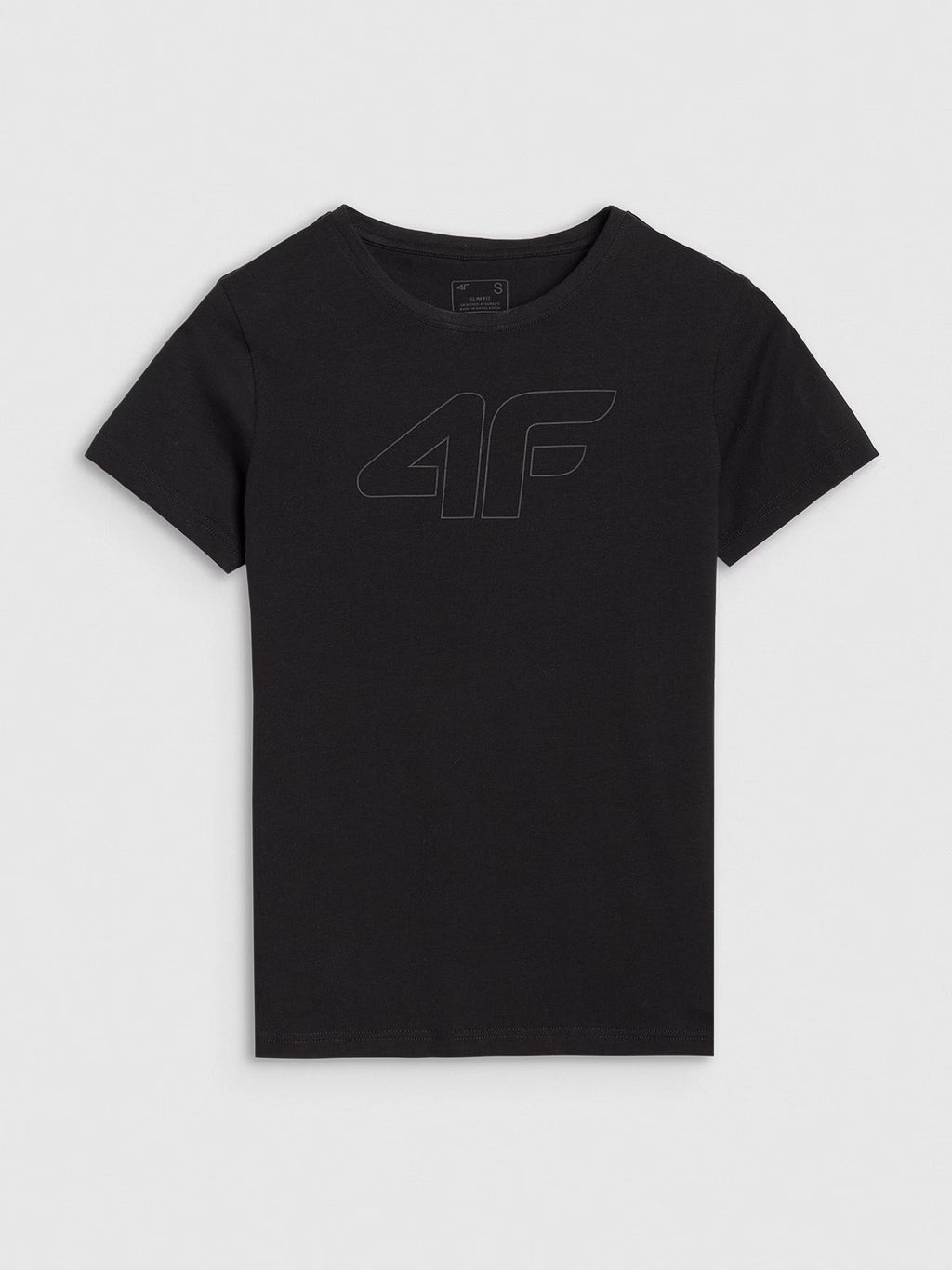 T-shirt slim z nadrukiem damski