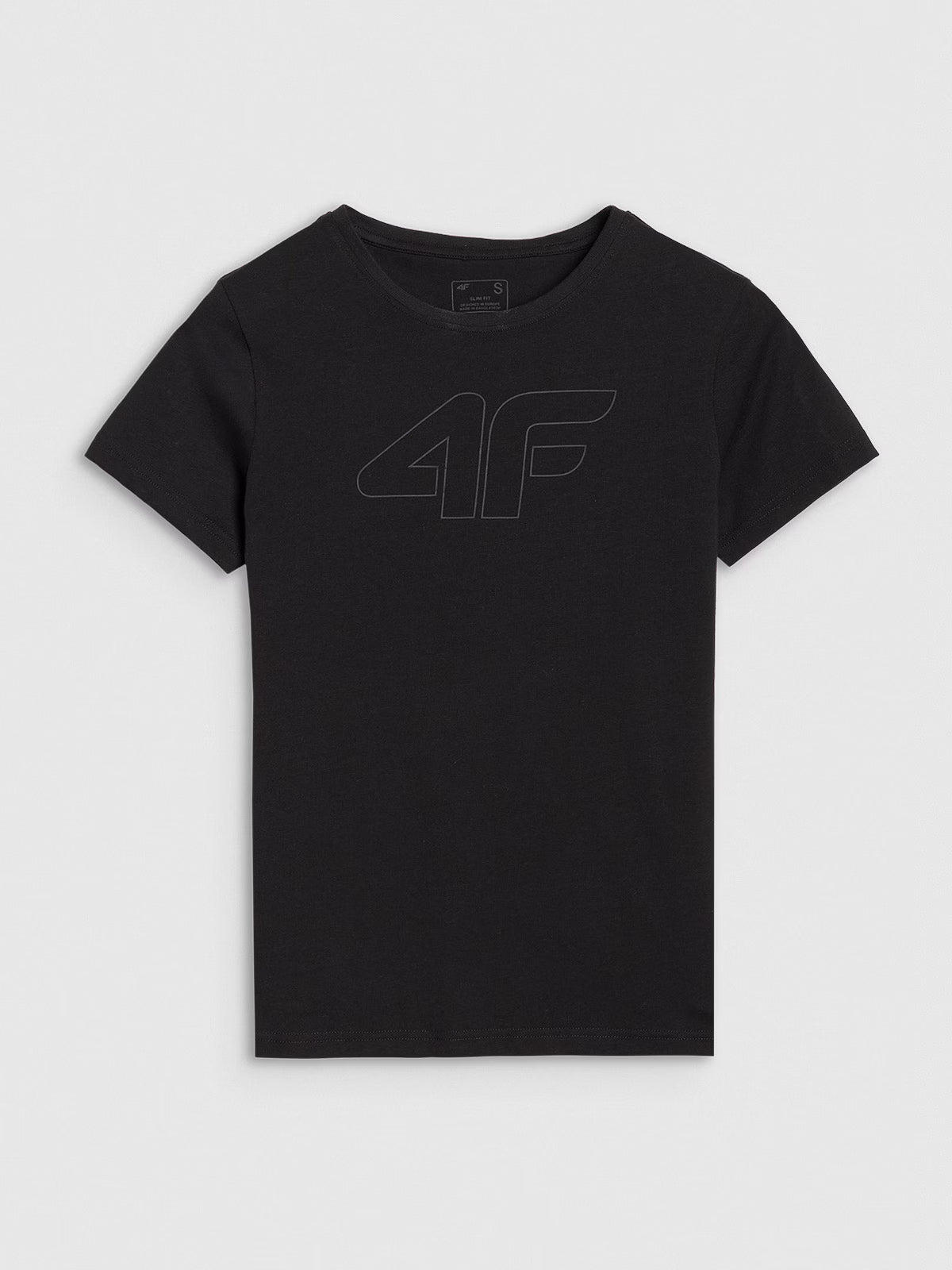 T-shirt slim z nadrukiem damski
