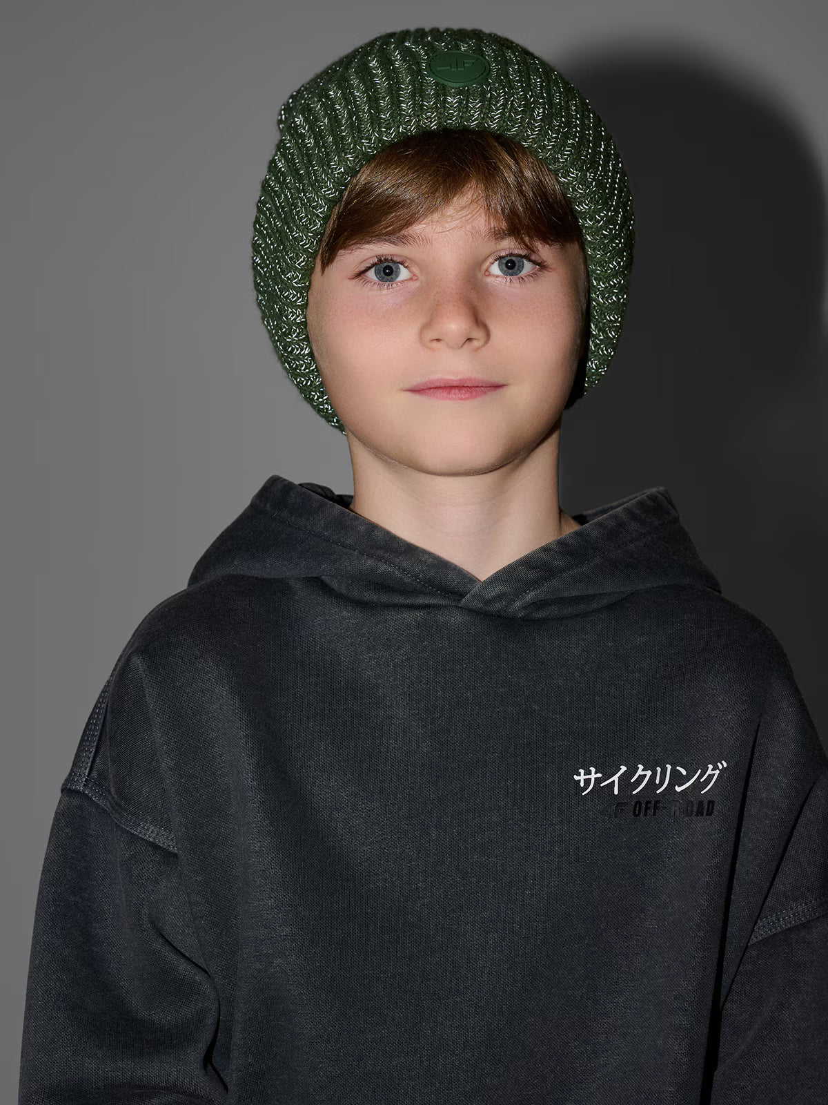 Czapka beanie odblaskowa chłopięca