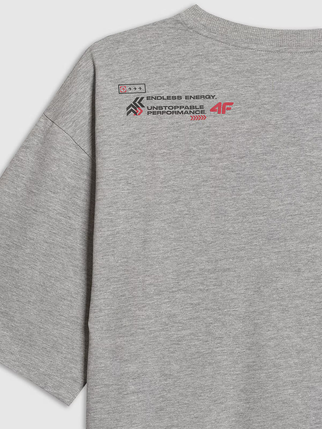 T-shirt oversize z nadrukiem męski