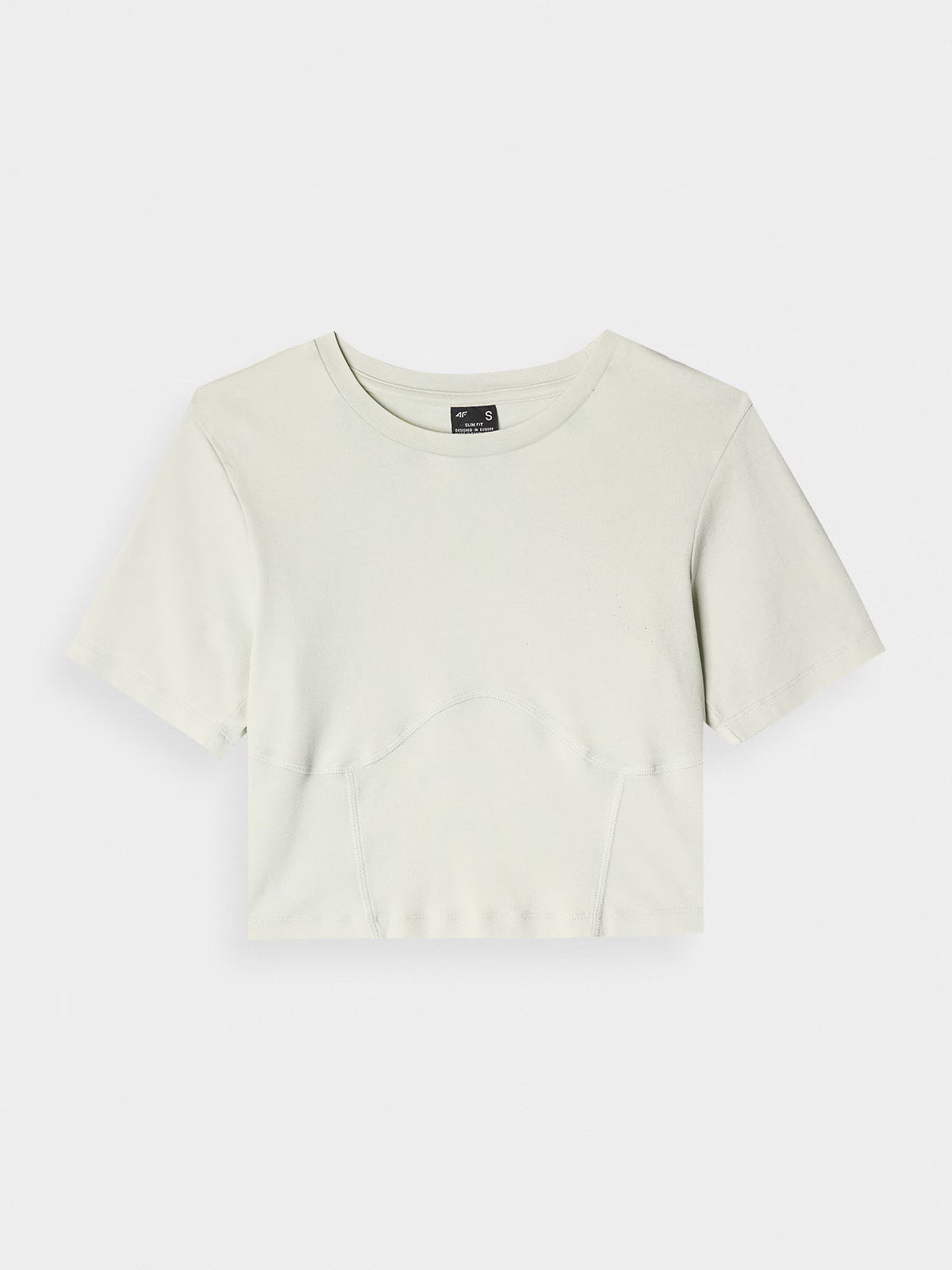Crop top slim gładki damski
