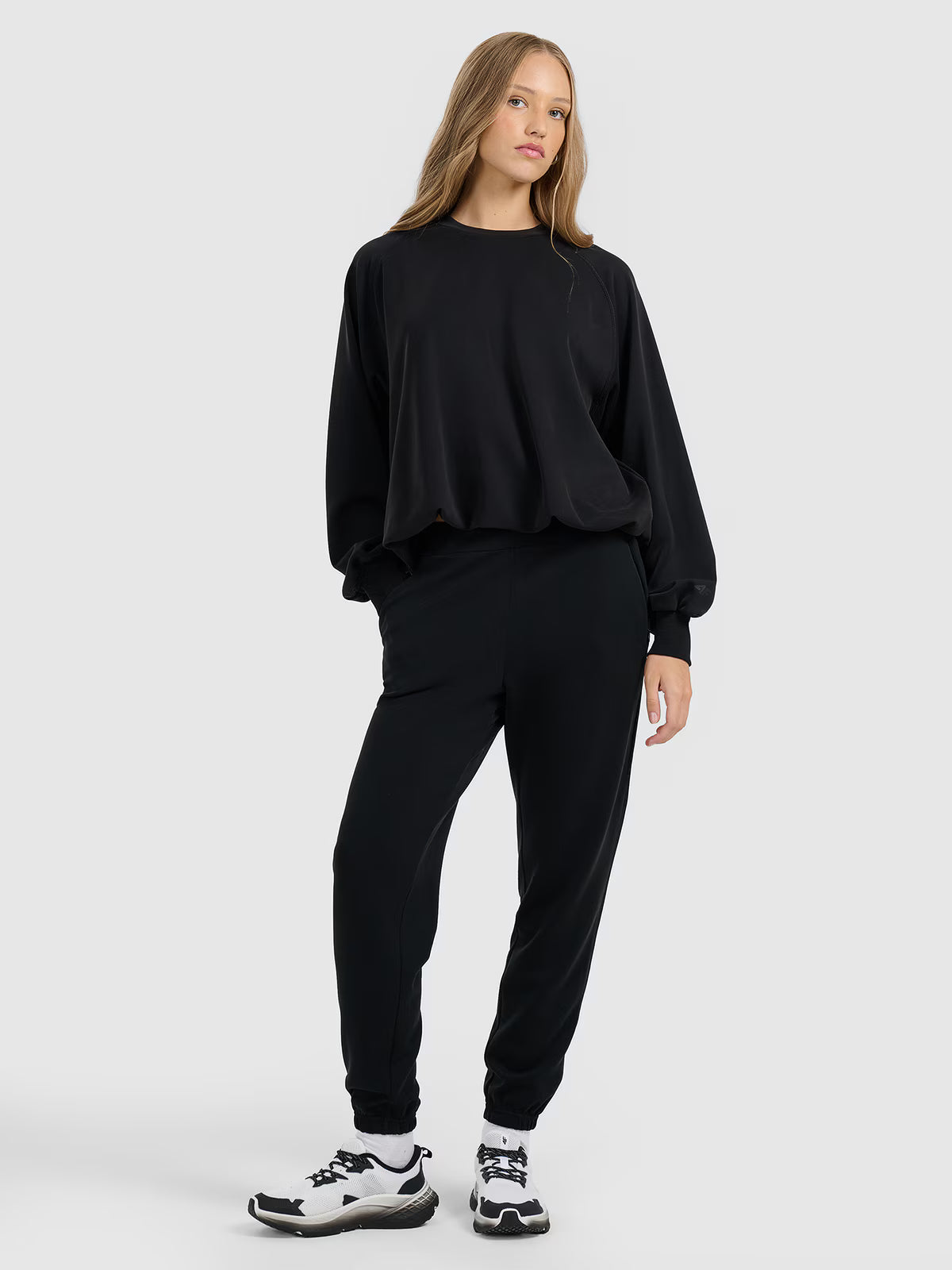 Bluza dresowa nierozpinana z modalem damska