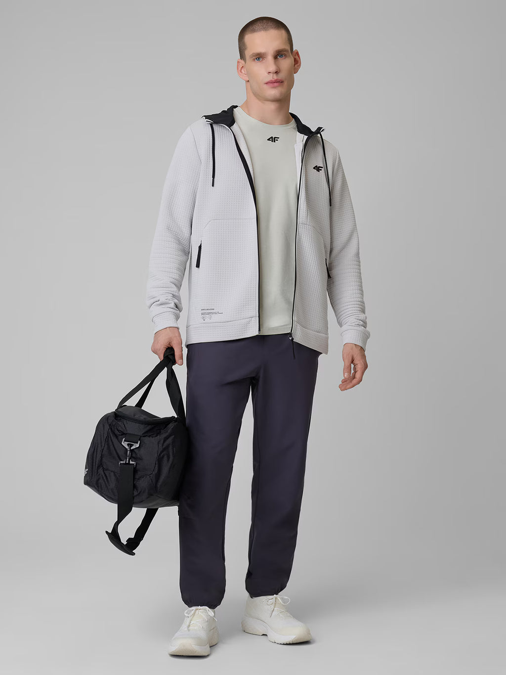 Bluza treningowa regular z kapturem męska