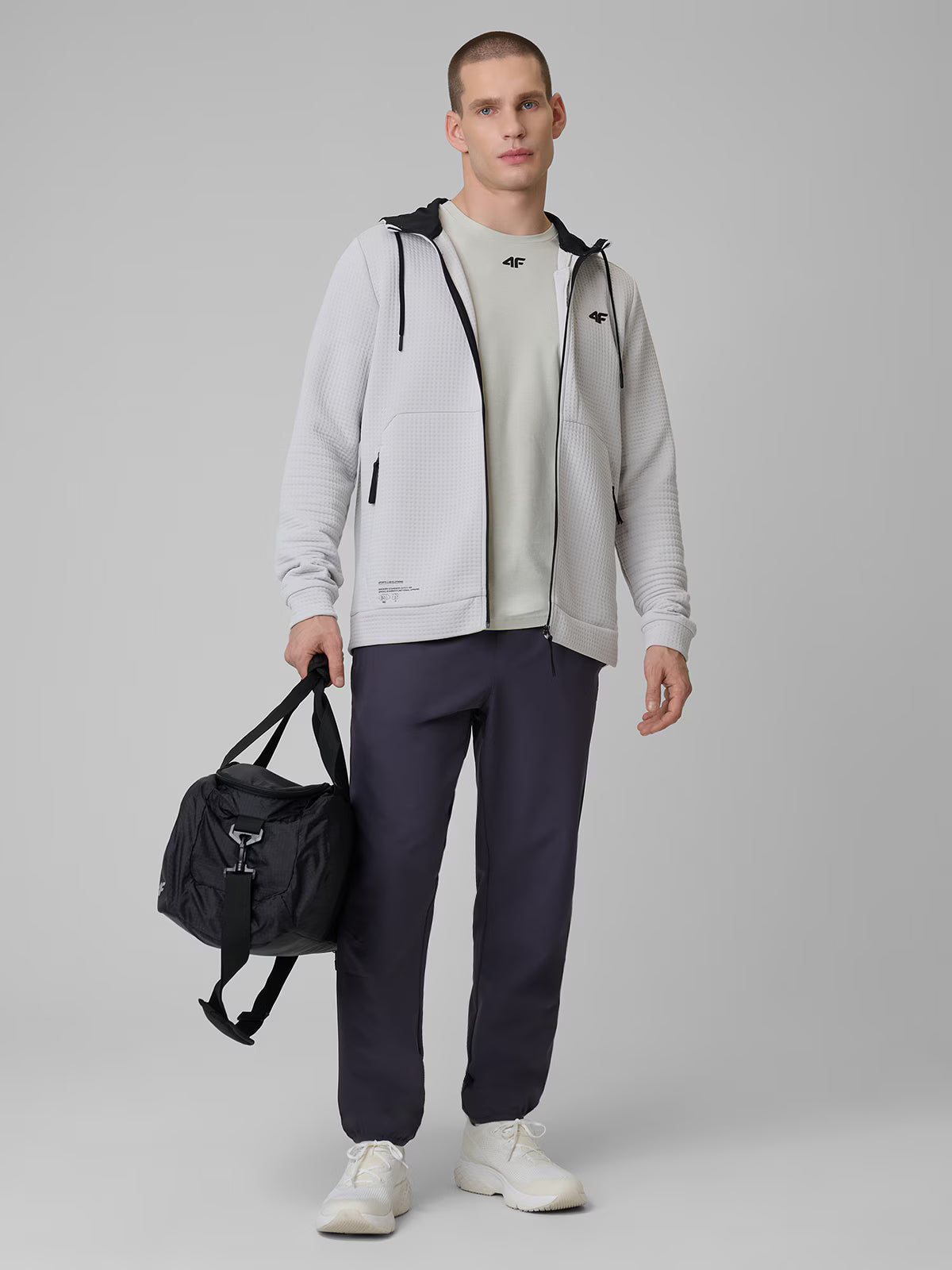 Bluza treningowa regular z kapturem męska