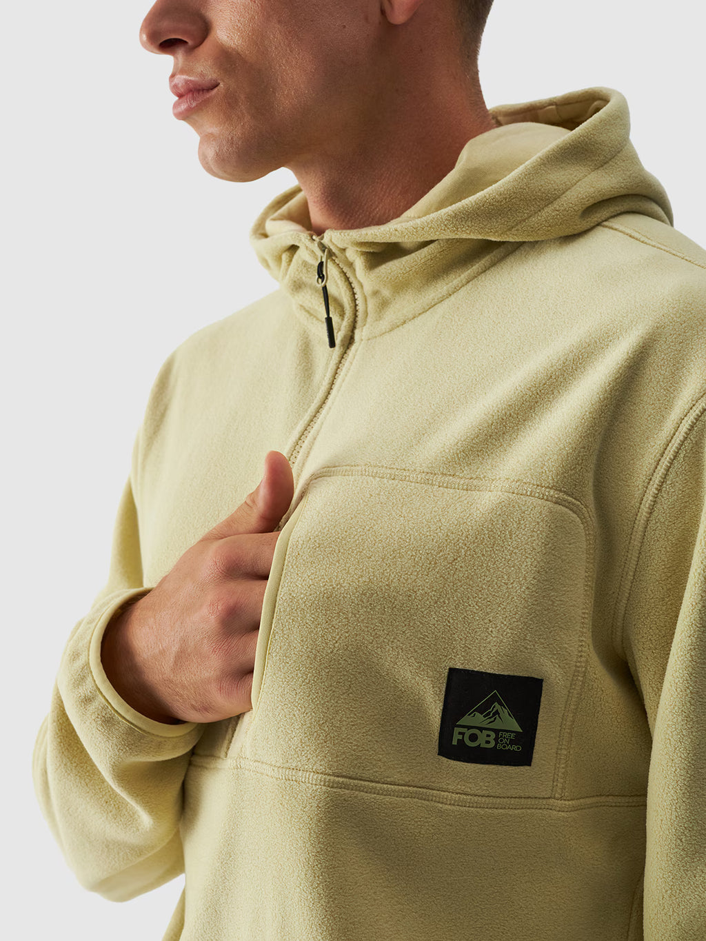 Polar z kapturem oversize męski
